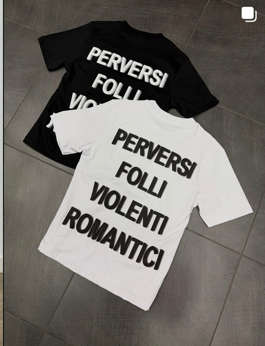 T shirt con scritte