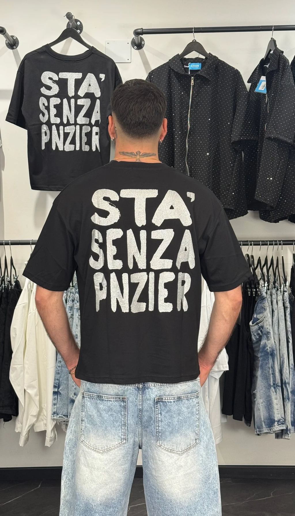 T shirt con scritte