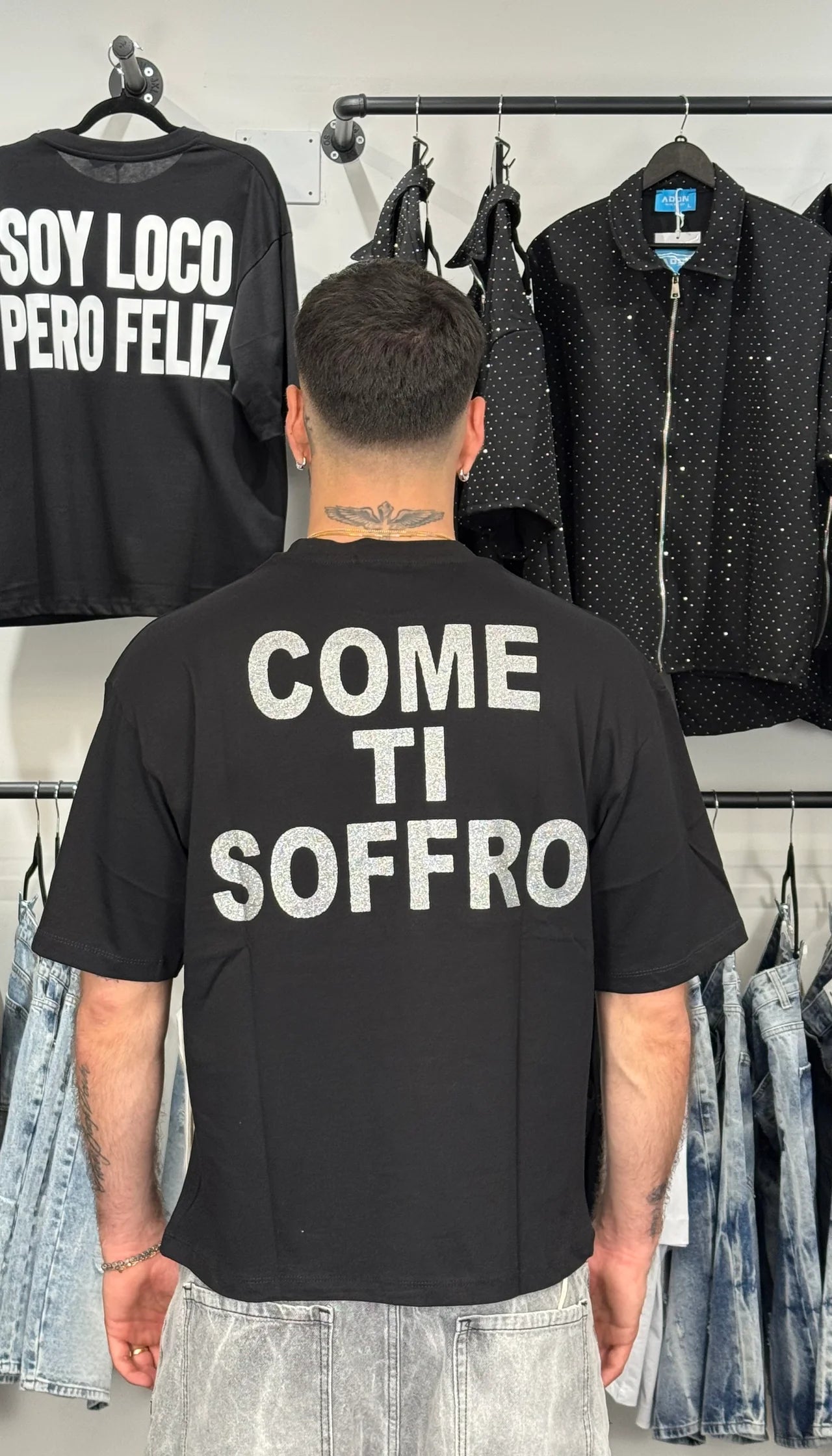 T shirt con scritte