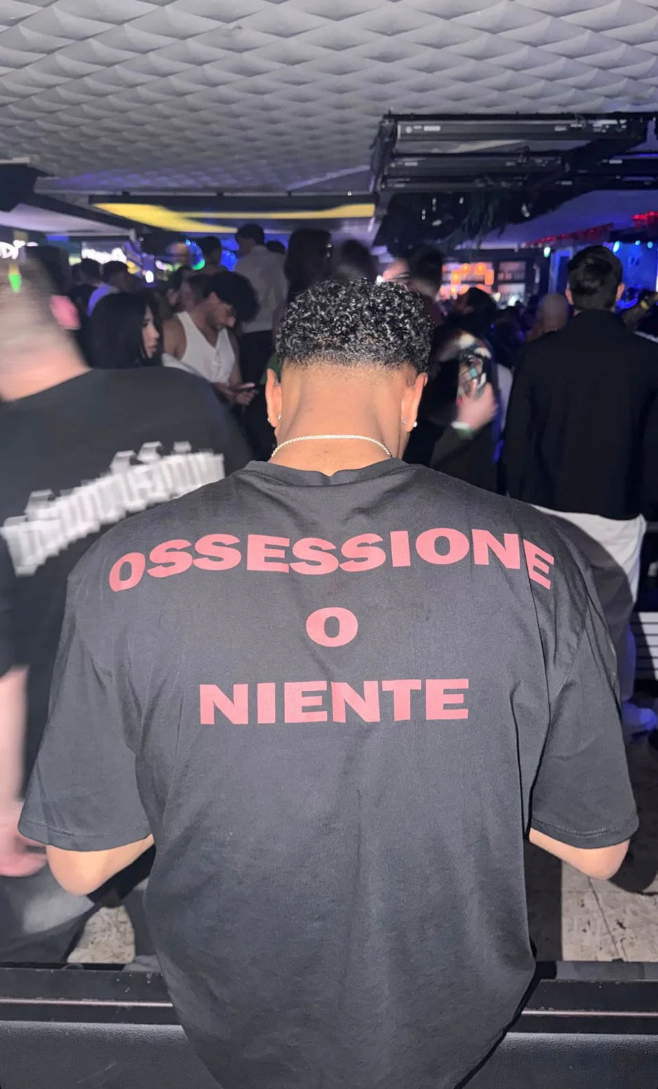 T shirt ossessione o niente logo rosso